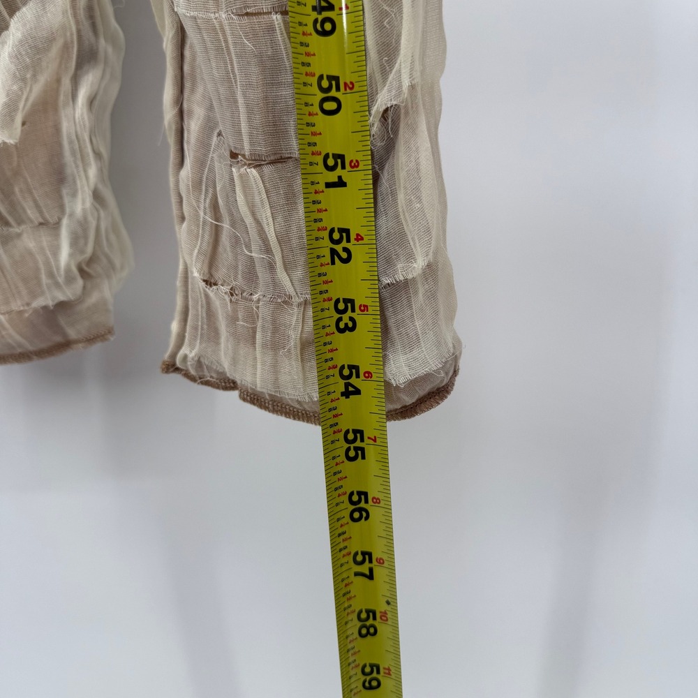 Mummy Costume Hooded Jumpsuit Distressed Goth Grunge Halloween S - Picture 7 of 8